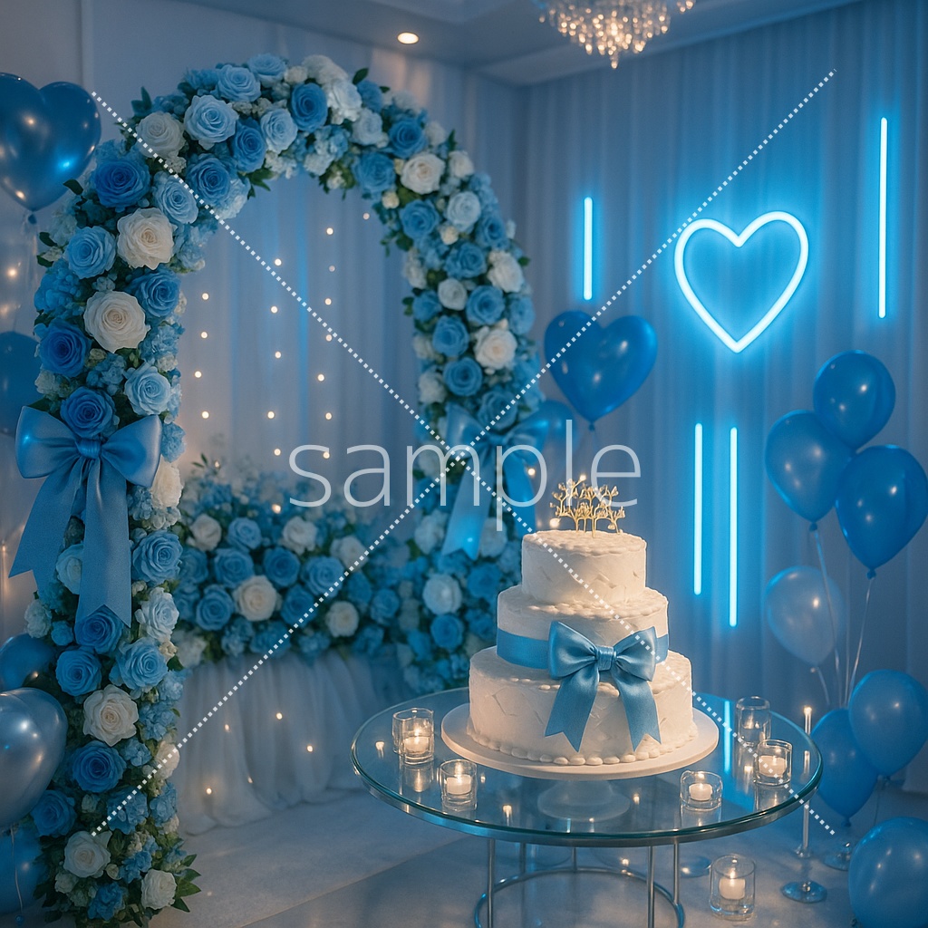 【推し活】※Simple Ver.※ 生誕祭、記念日お祝い用デコルームデザイン🫧