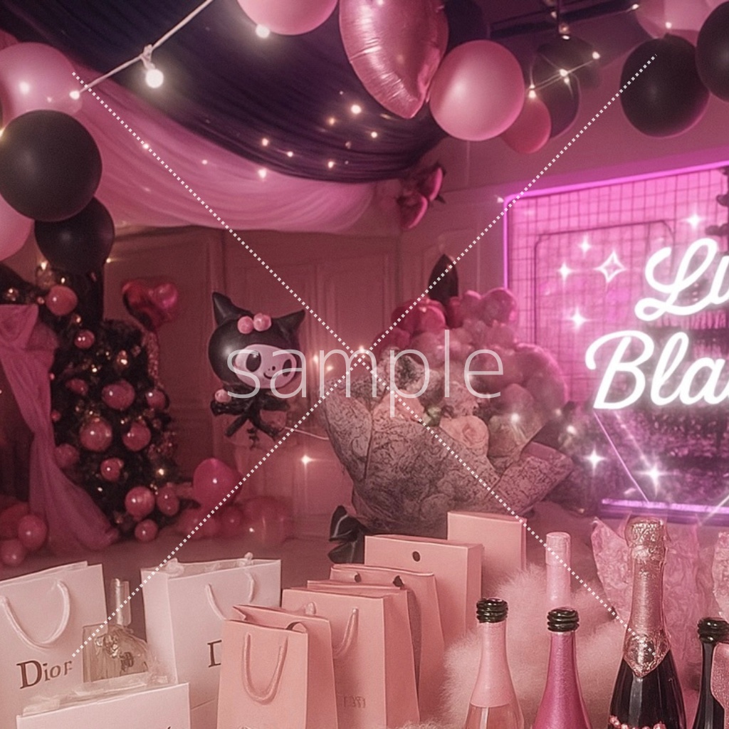 【推し活】※Simple Ver.※ 生誕祭、記念日お祝い用デコルームデザイン🫧