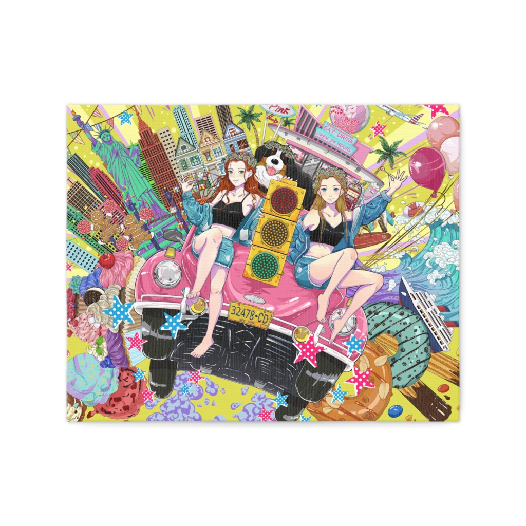 illustration canvas / American Girls
