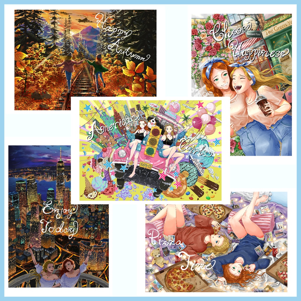 ポストカード　 American Girls