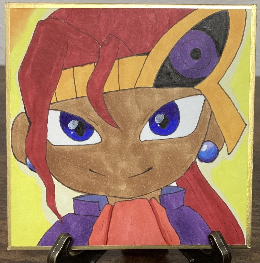 敵キャラ色紙
