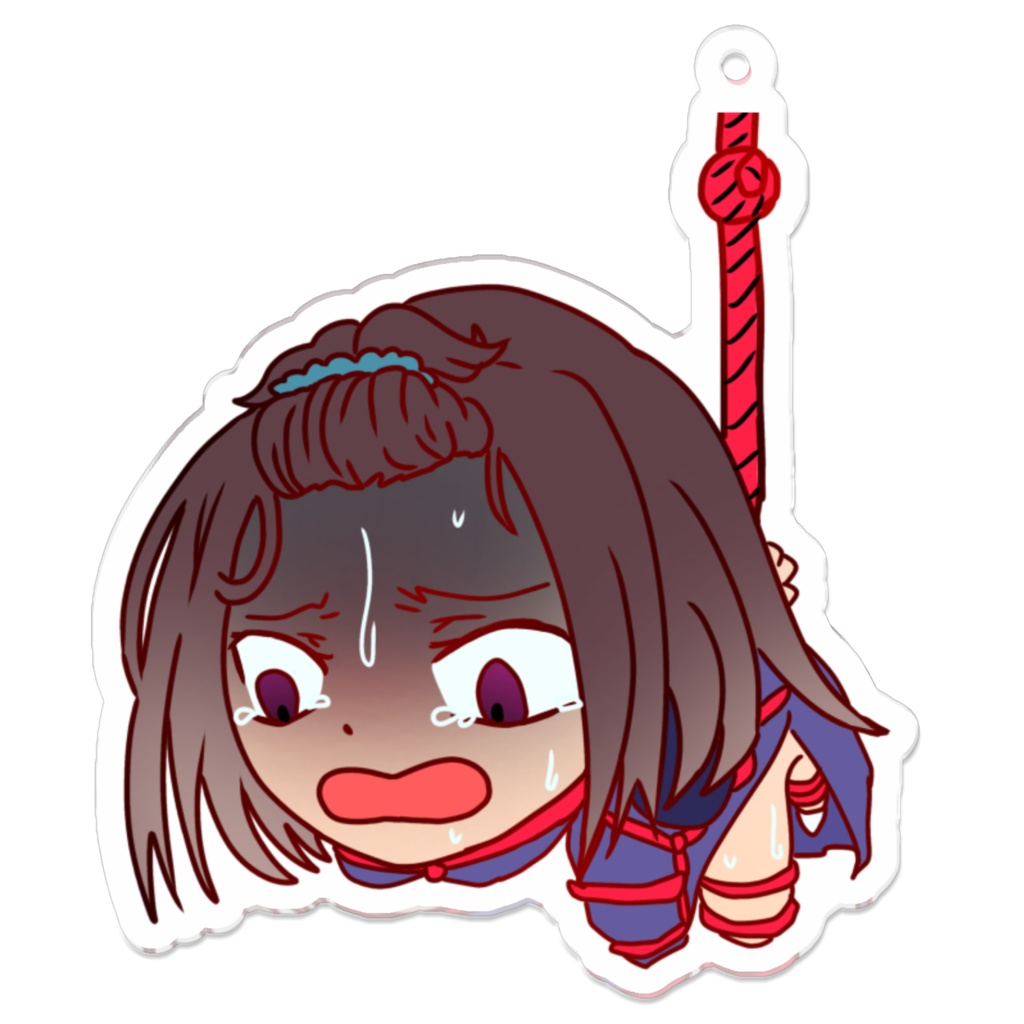 うちの子宙ぶらりんアクキー
