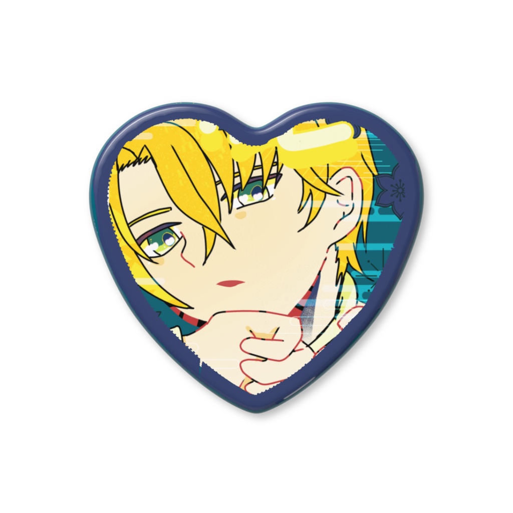 うちの子ハート缶バッジ