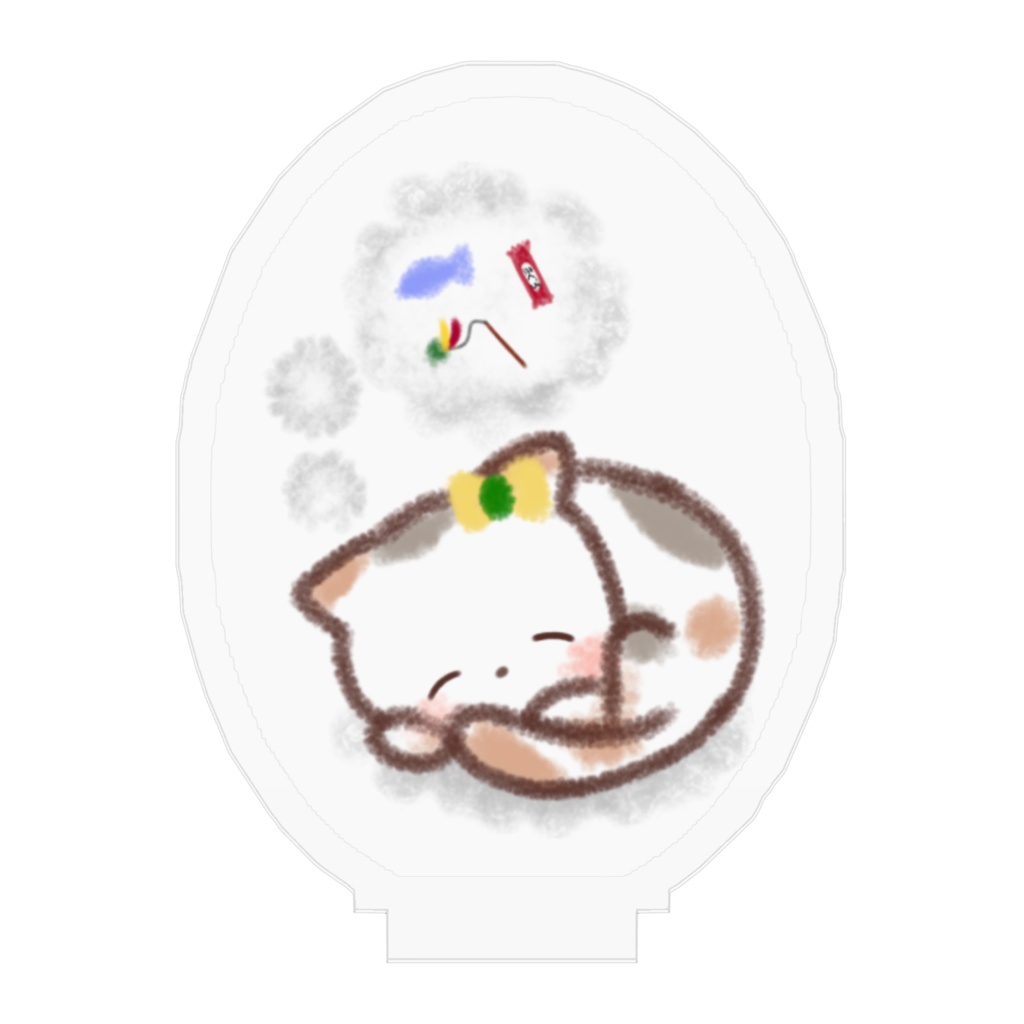 すやすやみけ-たまご型フィギュア