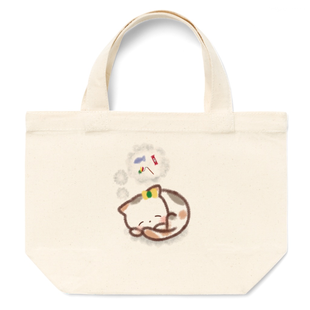 お出かけちゅー居眠りみけ-トートバッグ