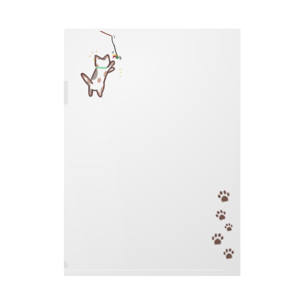 書類警備猫みけ-クリアファイル