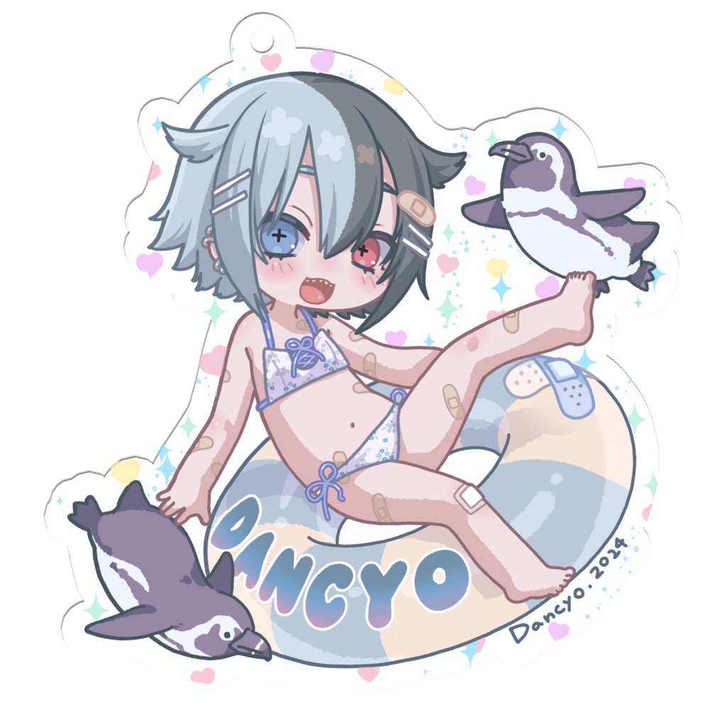 だんちょのきらきら水着アクリルキーホルダー