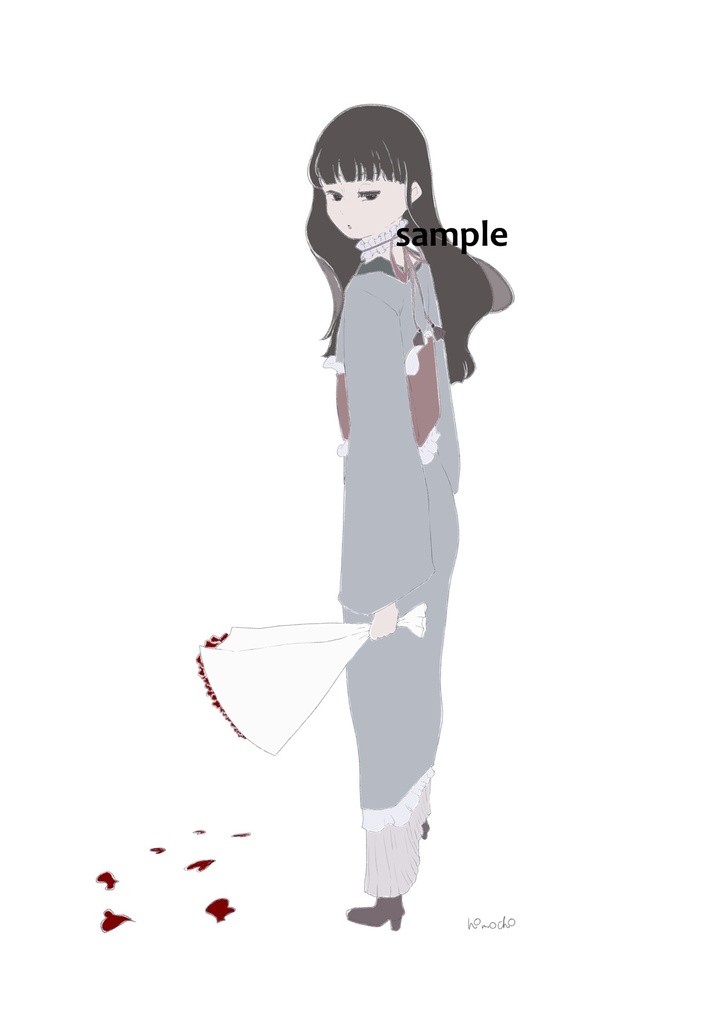 【和洋な着物/花束etc...】イラスト・立ち絵・アイコン・SDイラスト制作