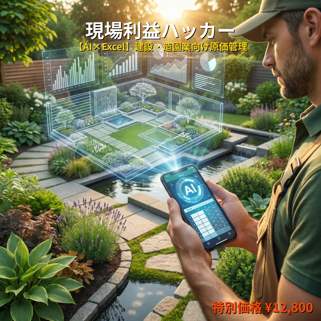 建設・造園業向けExcel+AI現場利益ハッカー
