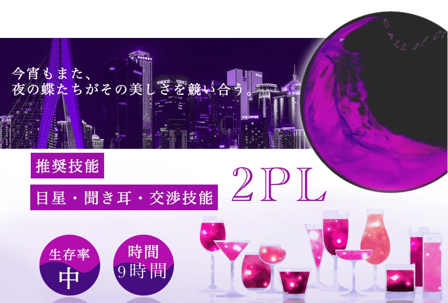 【COCシナリオ】DREAMSHOTGLASS【2PL秘匿】
