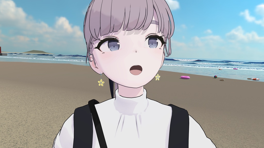 【無料/free】Petalveil(イヤリング)【VRC】