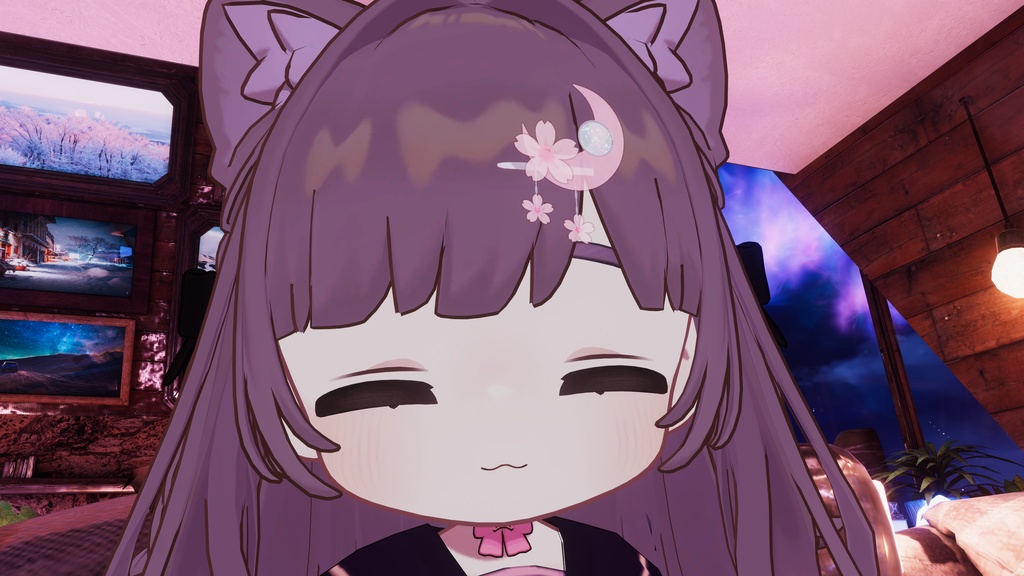 【無料/free】LunaFlora(ヘアピン)【VRC】