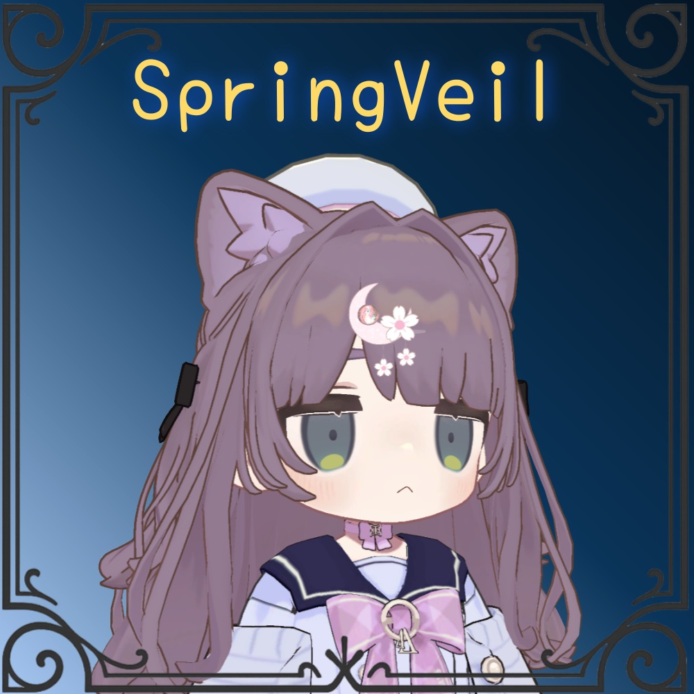 【無料/free】LunaFlora(ヘアピン)【VRC】