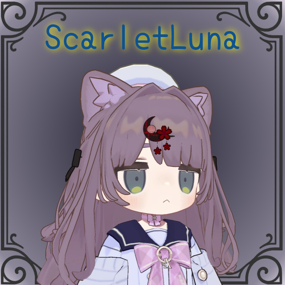 【無料/free】LunaFlora(ヘアピン)【VRC】