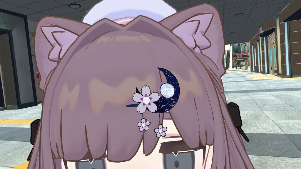 【無料/free】LunaFlora(ヘアピン)【VRC】