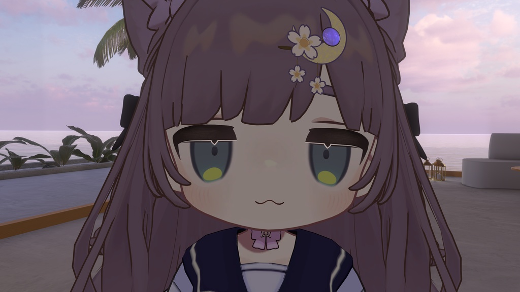 【無料/free】LunaFlora(ヘアピン)【VRC】