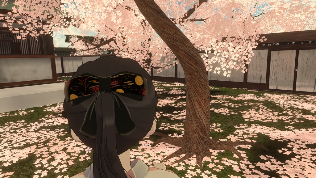 花結(はなゆい) - 大正ロマン風リボンアクセサリー(VRChat対応)