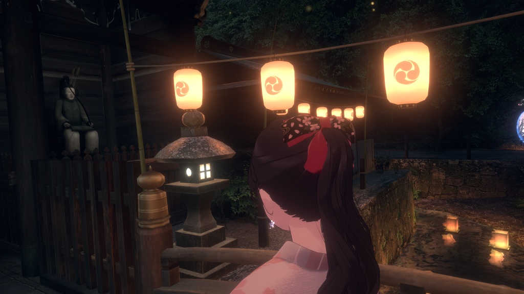 花結(はなゆい) - 大正ロマン風リボンアクセサリー(VRChat対応)