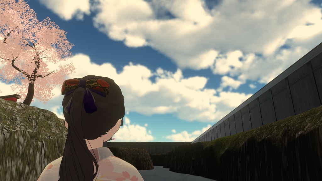 花結(はなゆい) - 大正ロマン風リボンアクセサリー(VRChat対応)