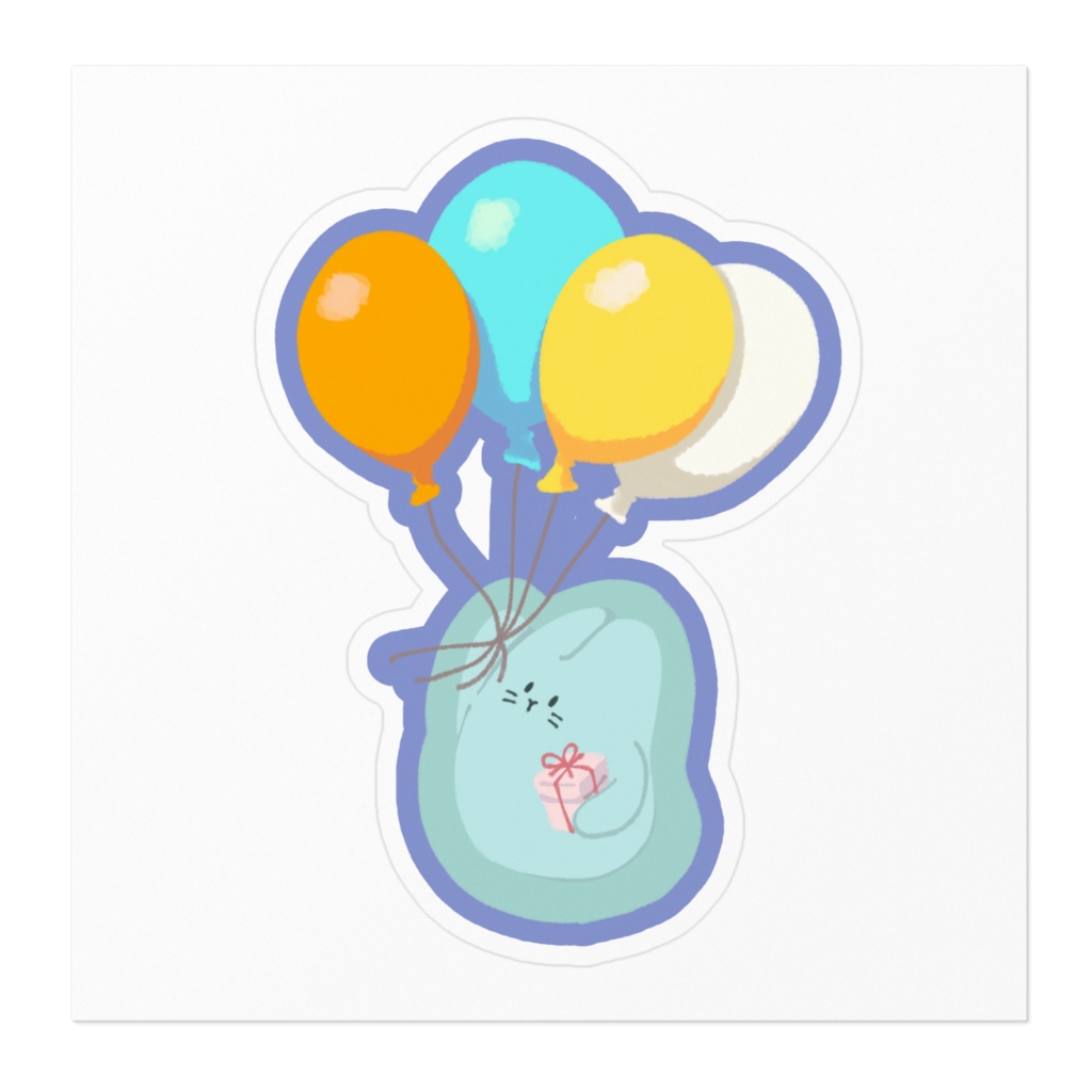 風船ふわふわステッカー【1st Anniversary】