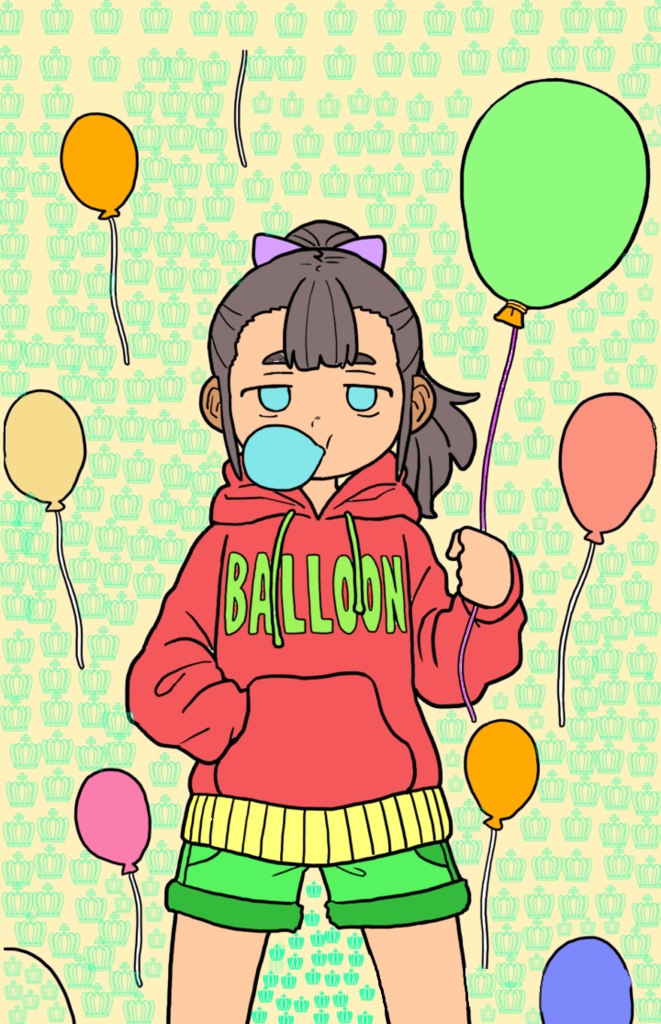 A poor boy selling balloon 