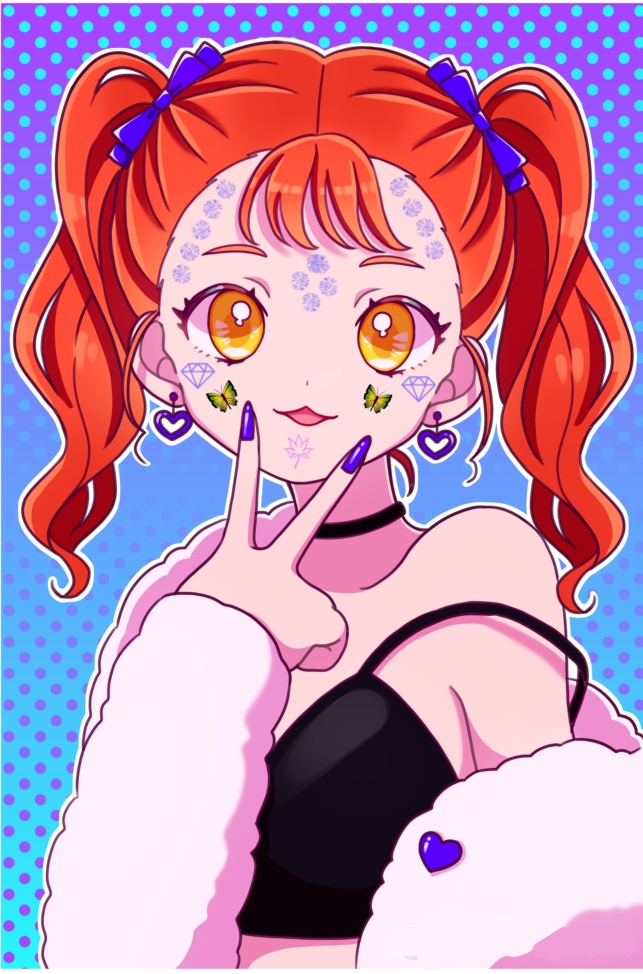 A girl making up 