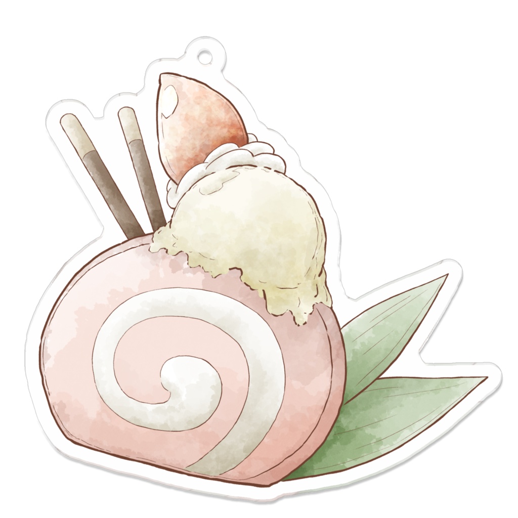 おいしい苺のロールケーキ@ぷらっと