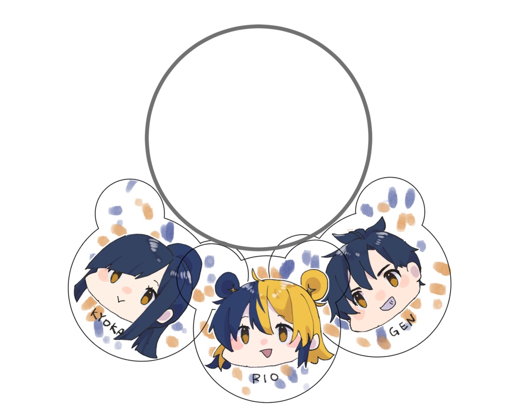 ひまわり＊パンチアクリルキーホルダー