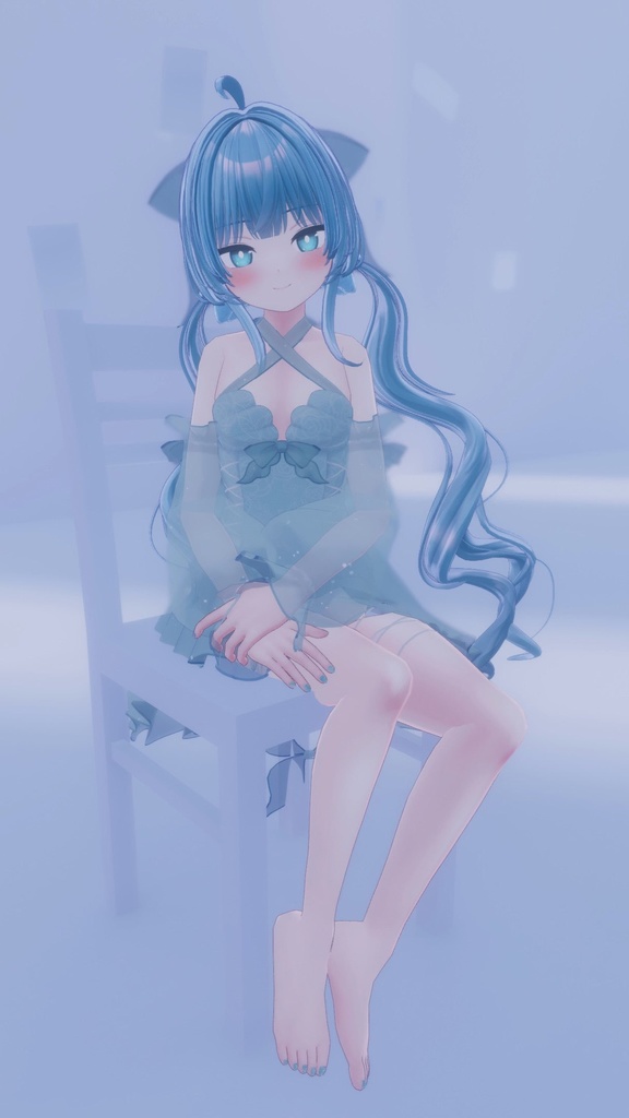 Turquoise Blurネイルテクスチャー