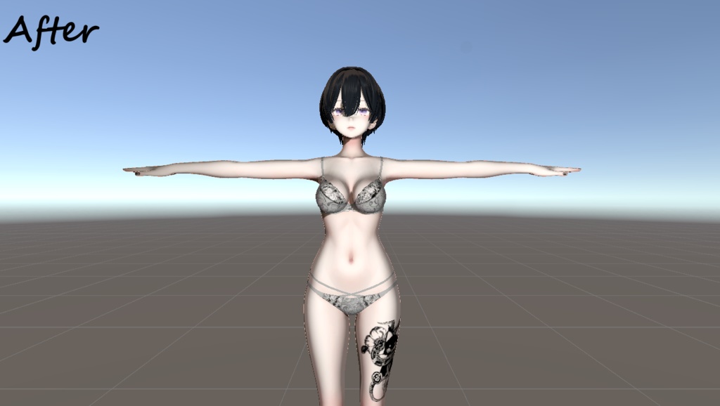 lilToon リアル影対応黒リムシェーダー