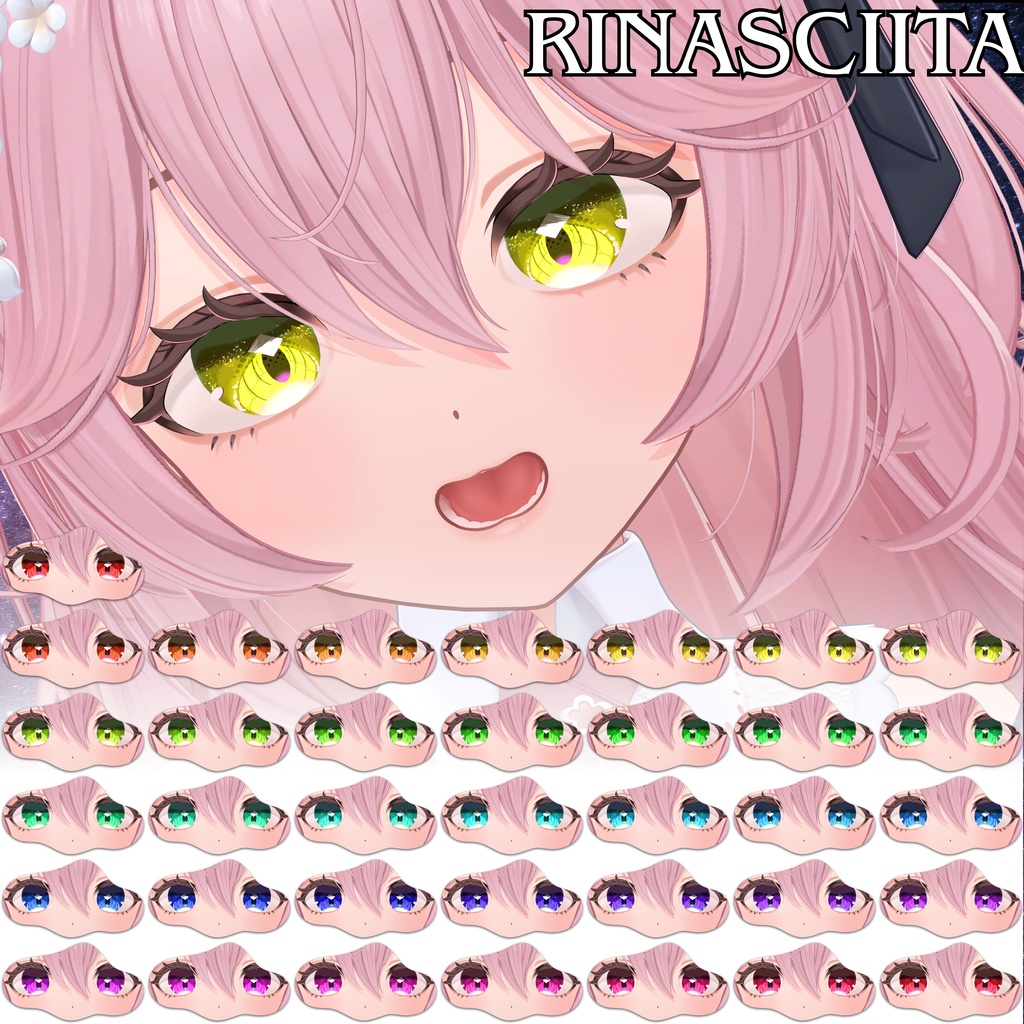 【7アバター対応】Lumi Lens-Eye texture-【36colors】#NereaVeil