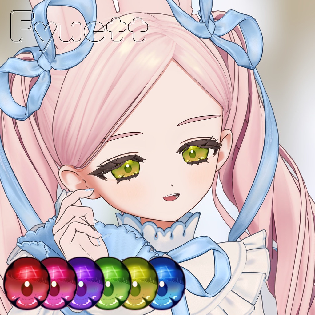 【9Avatar対応】差分対応あり💎Melty Gem eyetexture【6colors】#NereaVeil