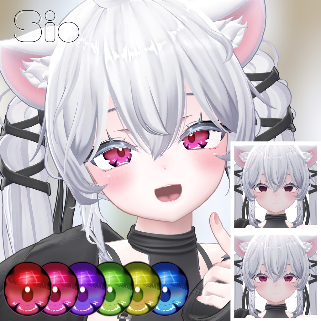 【9Avatar対応】差分対応あり💎Melty Gem eyetexture【6colors】#NereaVeil