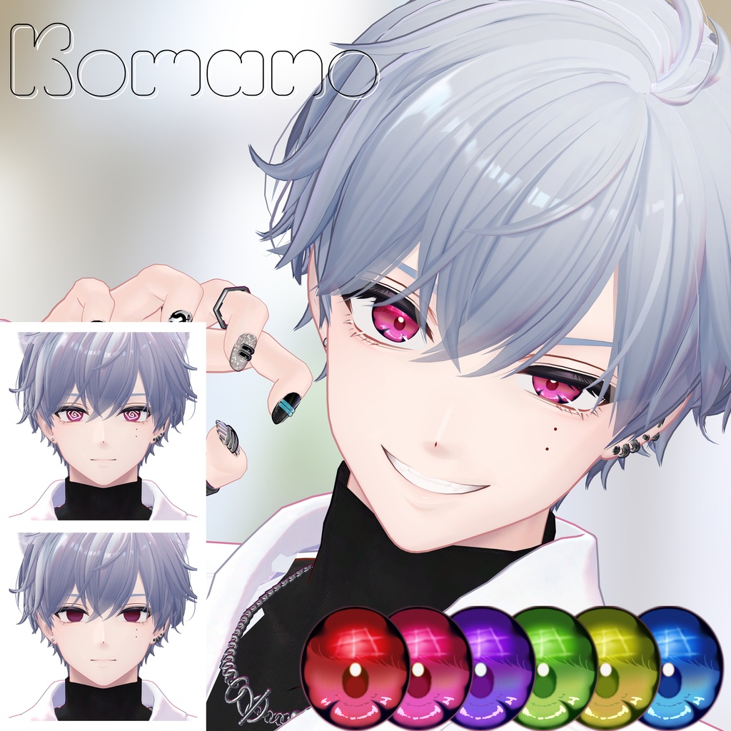 【9Avatar対応】差分対応あり💎Melty Gem eyetexture【6colors】#NereaVeil