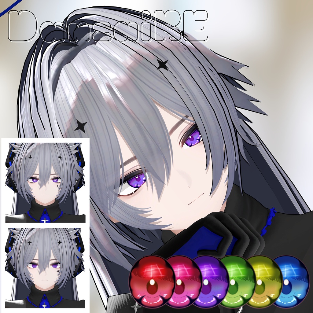 【9Avatar対応】差分対応あり💎Melty Gem eyetexture【6colors】#NereaVeil