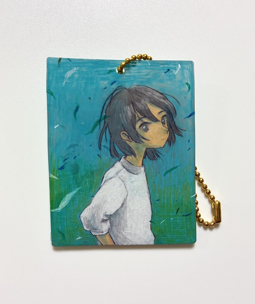 ドローイングプラ板キーホルダー