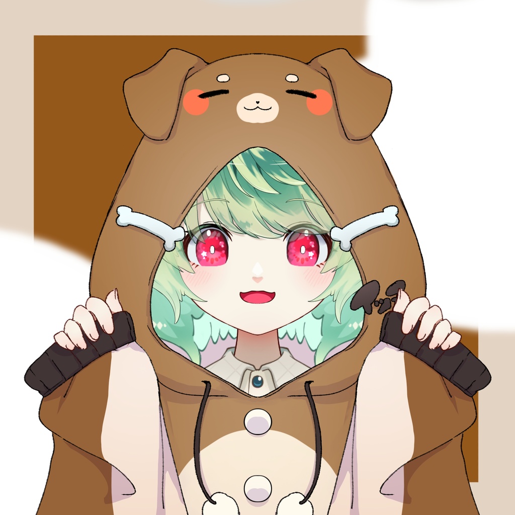 【Vtuberさん向けフリー素材】アニマル着ぐるみ3種 PNG