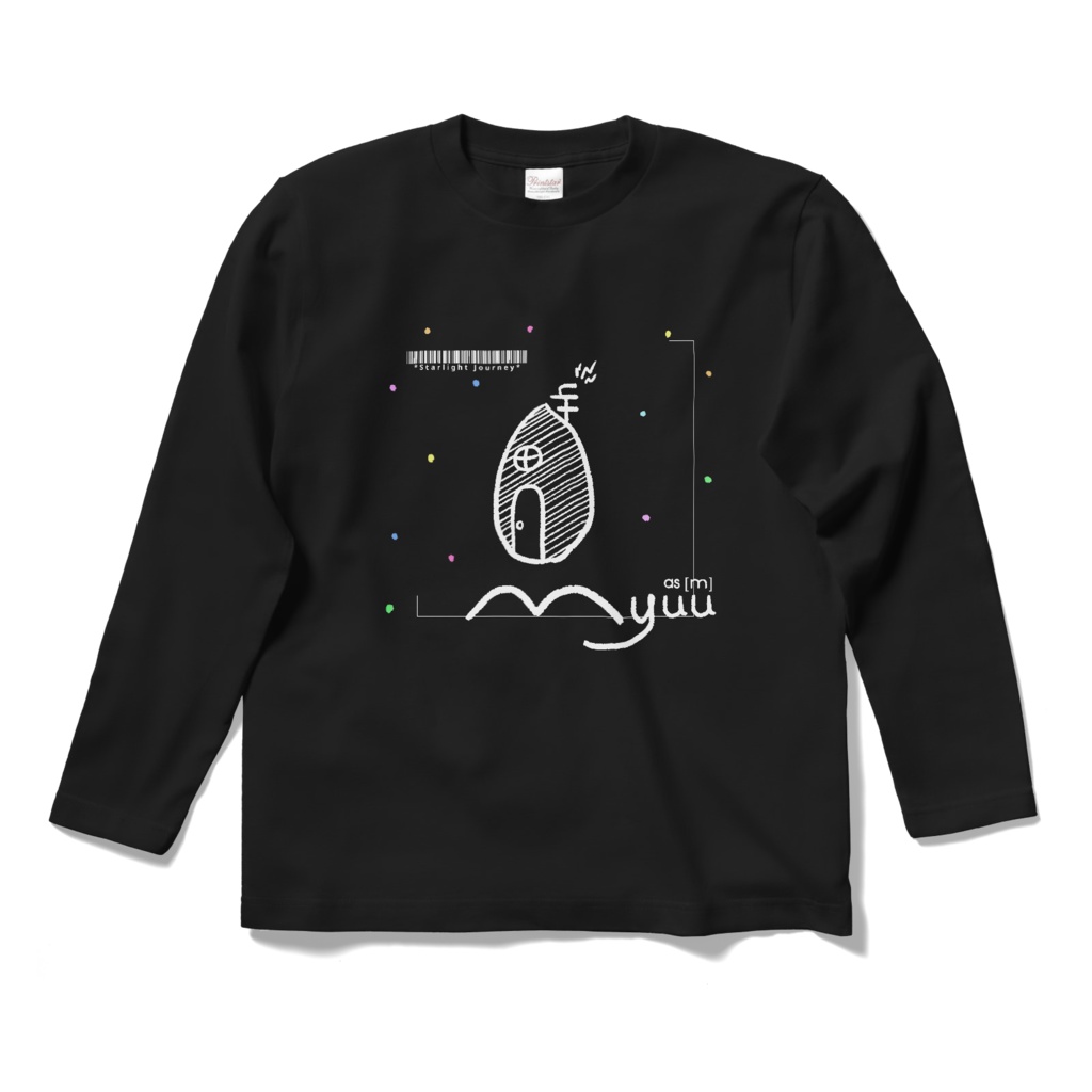 [001] Starlight Journey　ロングスリーブTシャツ　黒／紺