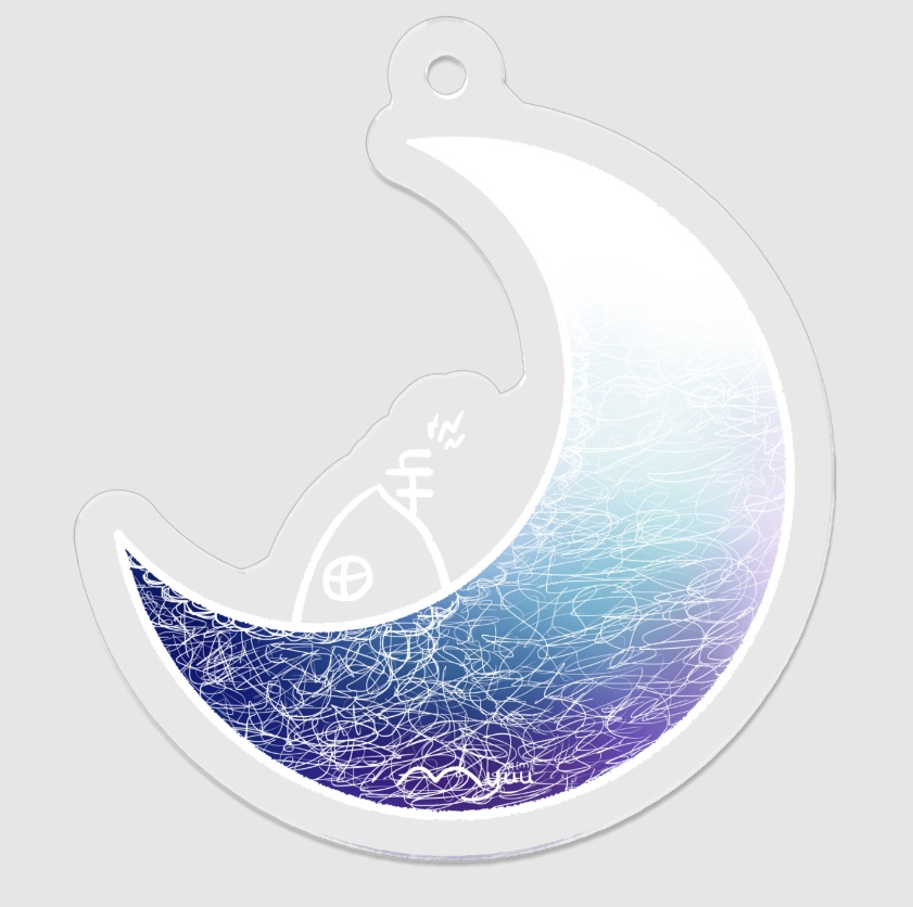 [004] Moonlight Drop　アクリルキーホルダー（コーティング）