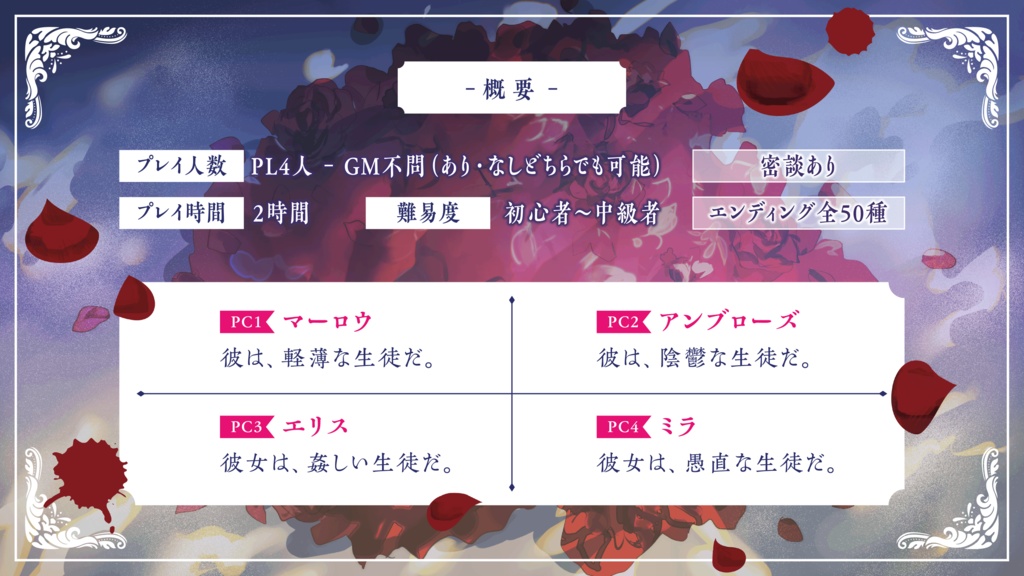 マーダーミステリー「純血種は語れない」