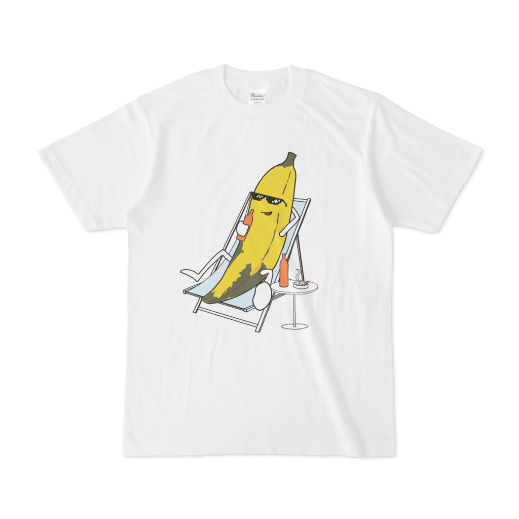 干しバナナ Tシャツ ホワイト