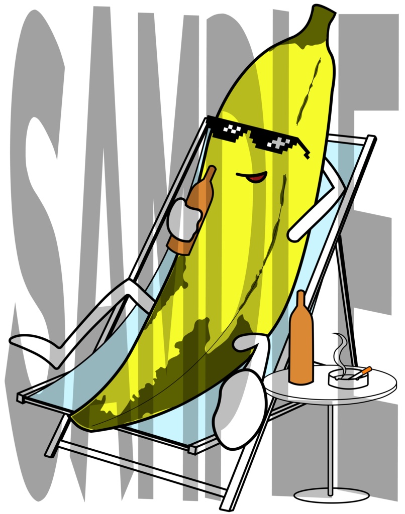 干しバナナ Tシャツ ホワイト