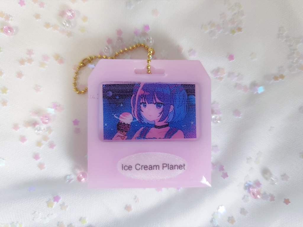 Ice Cream Planet EP DLコード付きレジンキーホルダー