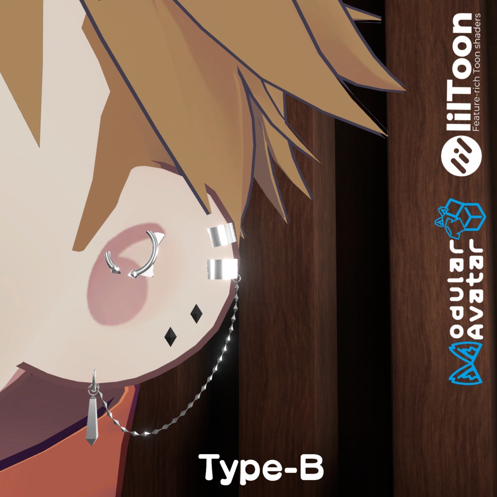 【MA対応】まめひなたのピアスセットTypeA~C