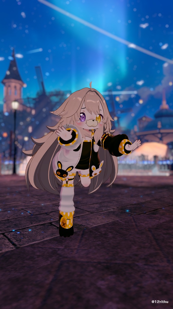 発売記念セール!【髪型】もふもふきつねロング(6アバター)