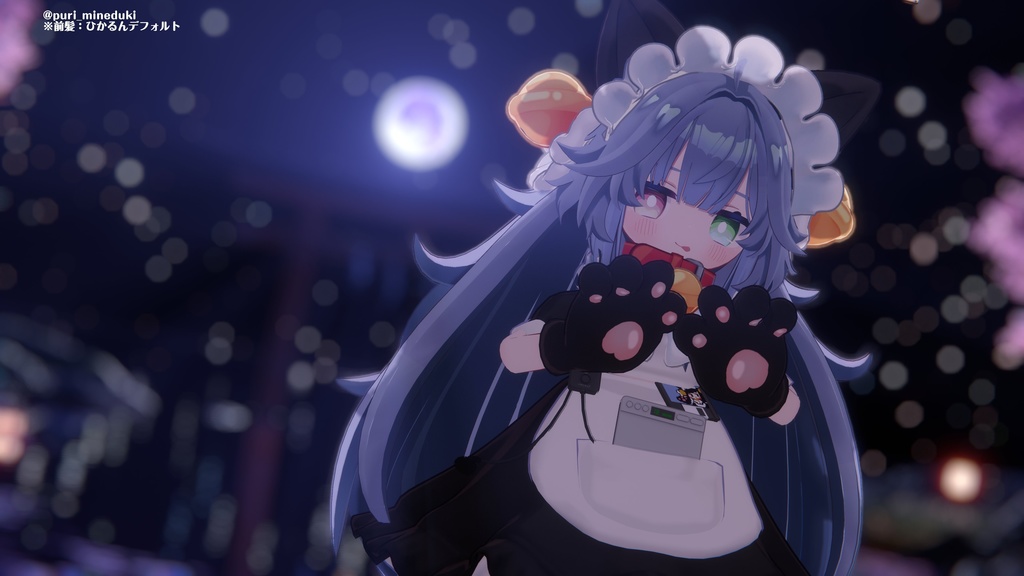 【髪型】もふもふきつねロング(6アバター)