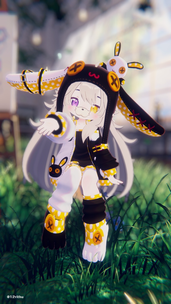 発売記念セール!【髪型】もふもふきつねロング(6アバター)