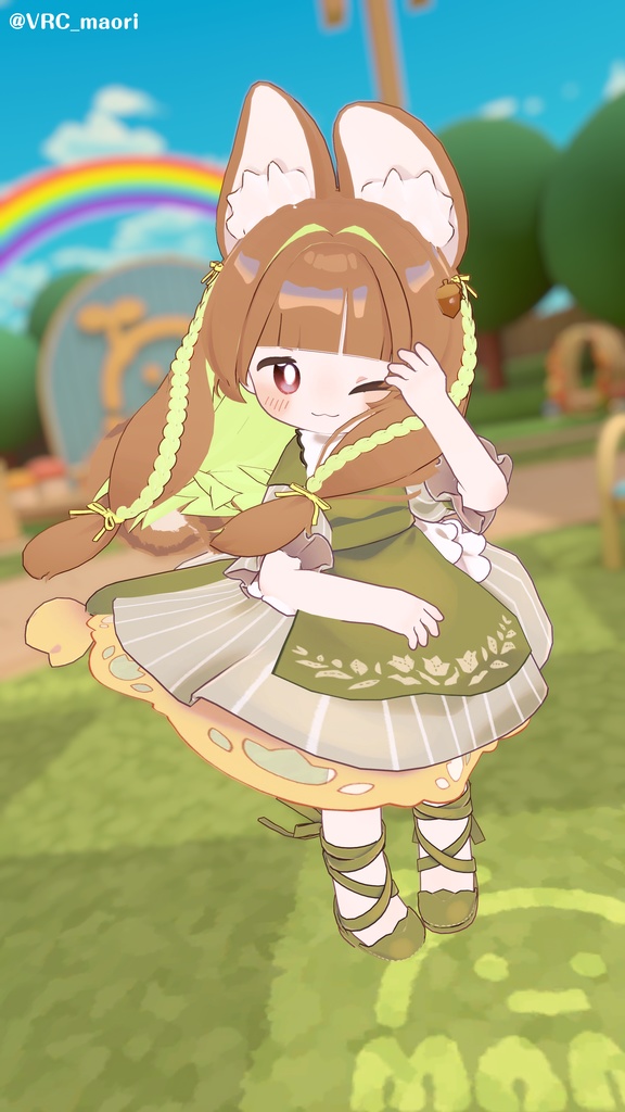 発売記念セール!【髪型】みつあみどんぐりすヘア(5アバター)