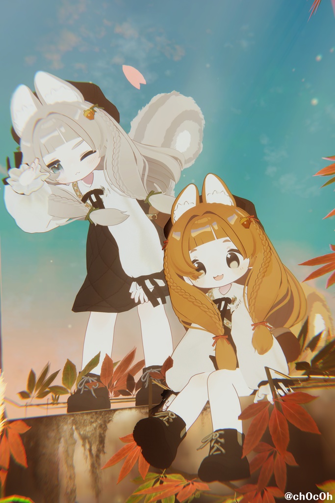 発売記念セール!【髪型】みつあみどんぐりすヘア(5アバター)