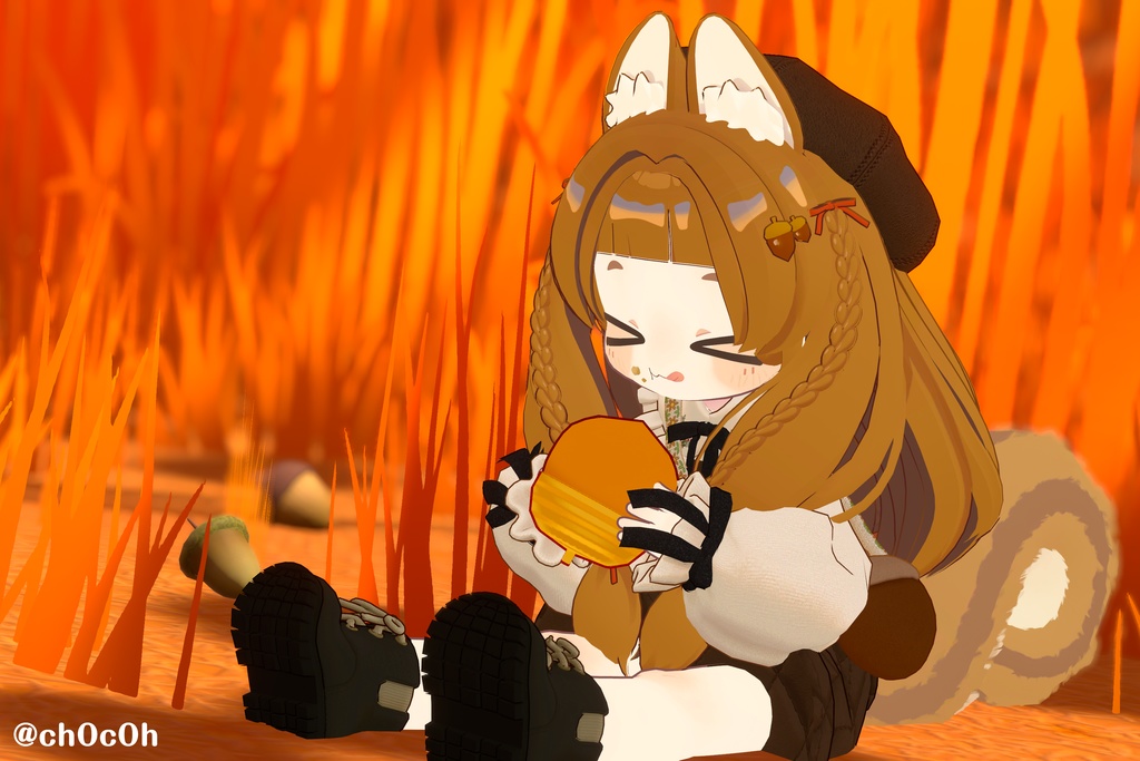 発売記念セール!【髪型】みつあみどんぐりすヘア(5アバター)